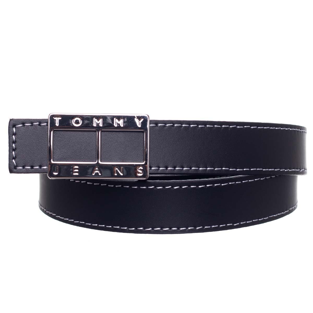TOMMY HILFIGER DAMSKI PASEK HERITAGE CZARNY r.80