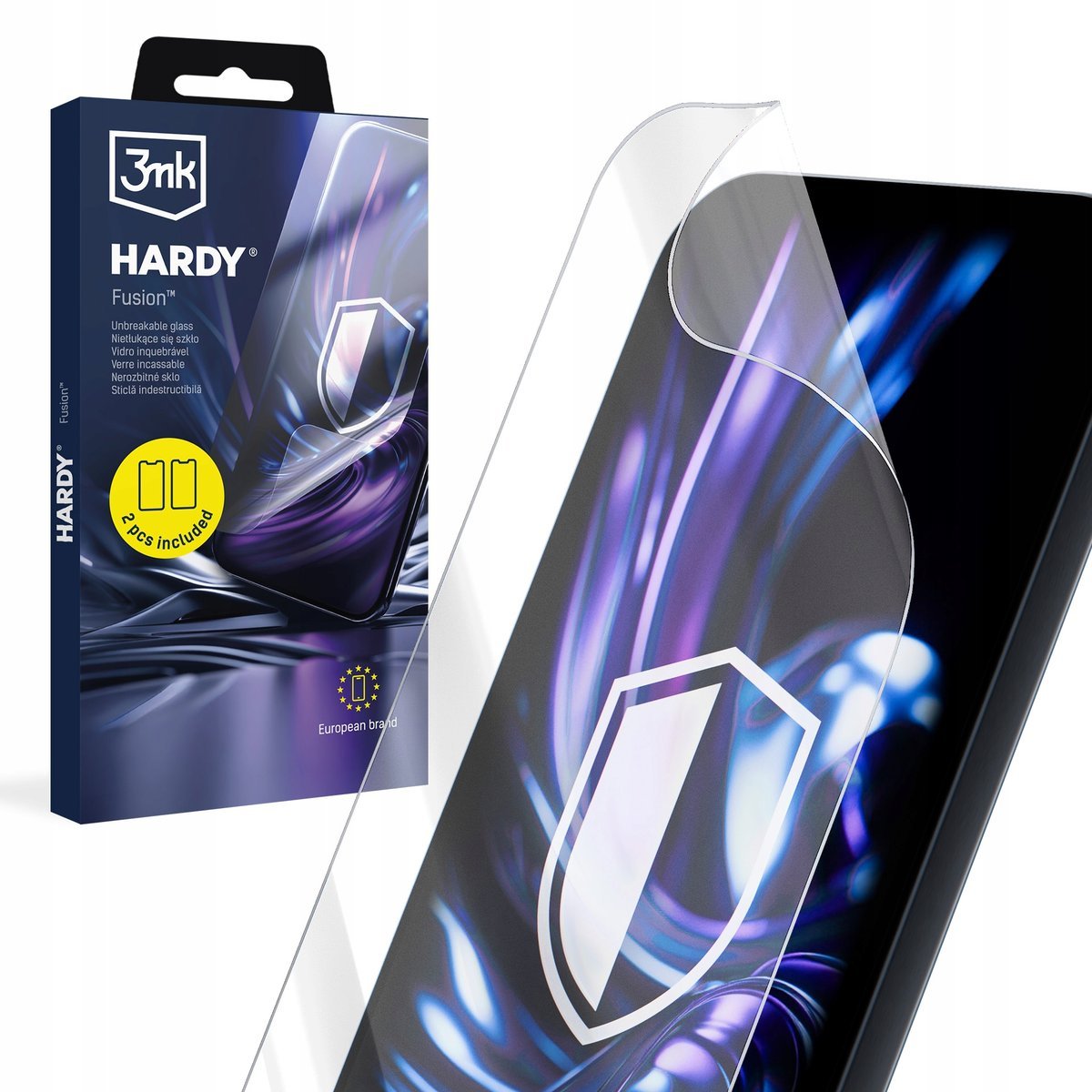 Niepękające szkło hybrydowe na ekran 3mk Hardy Fusion do Poco X6 Pro 5G