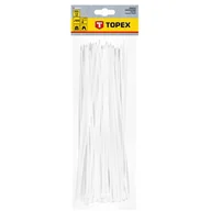 Inne mocowania - Opaska zaciskowa 3.6 x 300 mm 100 sztuk białe TOPEX - miniaturka - grafika 1