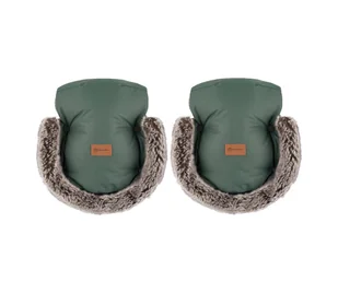 PETITE&MARS - Mufka na rączki wózka FURRY Veritable Khaki - Akcesoria do wózków - miniaturka - grafika 1