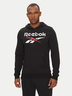 Bluzy męskie - Reebok Bluza Identhlty Big Logo 100221781 Czarny Regular Fit - miniaturka - grafika 1