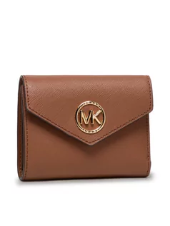 Portfele - Michael Kors MICHAEL Mały Portfel Damski Carmen 34S1GNME6L Brązowy - grafika 1