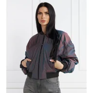 Kurtki damskie - Karl Lagerfeld Kurtka bomber iridescent | Regular Fit - miniaturka - grafika 1