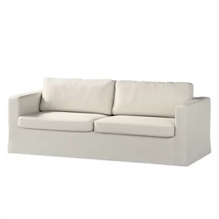 Dekoria Pokrowiec na sofę Karlstad 3-osobową nierozkładaną długi Sliver jasnoszary) Sofa Karlstad 3-osobowa Cotton Panama 616-702-31 - Pokrowce na meble - miniaturka - grafika 1