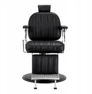 Fotele fryzjerskie - Gabbiano Fotel barberski Elias Czarny - miniaturka - grafika 1