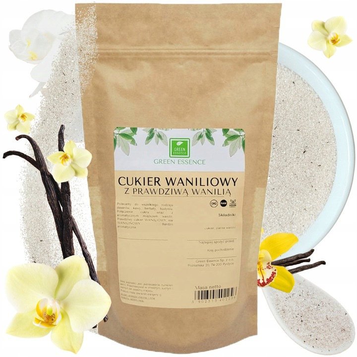 CUKIER WANILIOWY aromatyczny z prawdziwą wanilią 500g