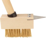 Miotły, szufle, mopy - Szczotka do kostki brukowej ze skrobakiem + kij - Wygodne i wszechstronne rozwiązanie dla ogrodów i podjazdów - miniaturka - grafika 1