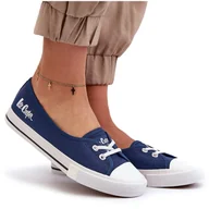 Trampki damskie - Damskie Trampki Tenisówki Lee Cooper LCW-23-31-1789L Granatowe niebieskie - miniaturka - grafika 1