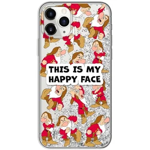 ERT GROUP etui na telefon Apple Iphone 11 PRO, case oryginalny i oficjalnie licencjonowany przez Disney, wzór Snow White & 7 dwarfs 014, optymalnie dopasowane, z efektem płynnego brokatu - Etui i futerały do telefonów - miniaturka - grafika 1