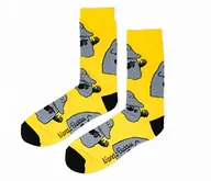 Skarpetki męskie - The Groke's Evening Walk męskie skarpety Moomin Socks skarpety męskie, Żółty, czarny, 40-45 EU - miniaturka - grafika 1