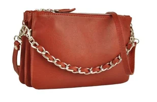 Modna włoska listonoszka skórzana - Barberini's - Granatowa - Torebki damskie - miniaturka - grafika 4