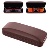 Akcesoria do okularów - Etui na okulary ET-118D brązowe - miniaturka - grafika 1