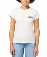 Koszulki i topy damskie - T-shirt Wrangler SHRUNKEN BAND TEE 112350301 Vintage White S - miniaturka - grafika 1