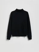 Bluzy dla chłopców - Reserved - Klasyczny golf - czarny - miniaturka - grafika 1