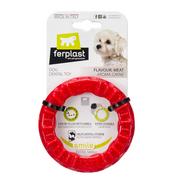 Zabawki dla psów - Ferplast Smile pierścień do żucia dla psów, czerwony, rozmiar XS, Ø 8,5 x wys. 1,7 cm| Dostawa i zwrot GRATIS od 99 zł - miniaturka - grafika 1