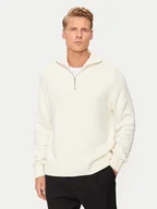 Swetry męskie - Jack&Jones Sweter Frederiksberg 12262055 Écru Loose Fit - miniaturka - grafika 1