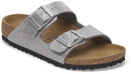 Buty dla dziewczynek - Birkenstock sandały Arizona KIDS BS 1029453 SPARKLING LIGHT SILVER szerokość standardowa 36 - miniaturka - grafika 1