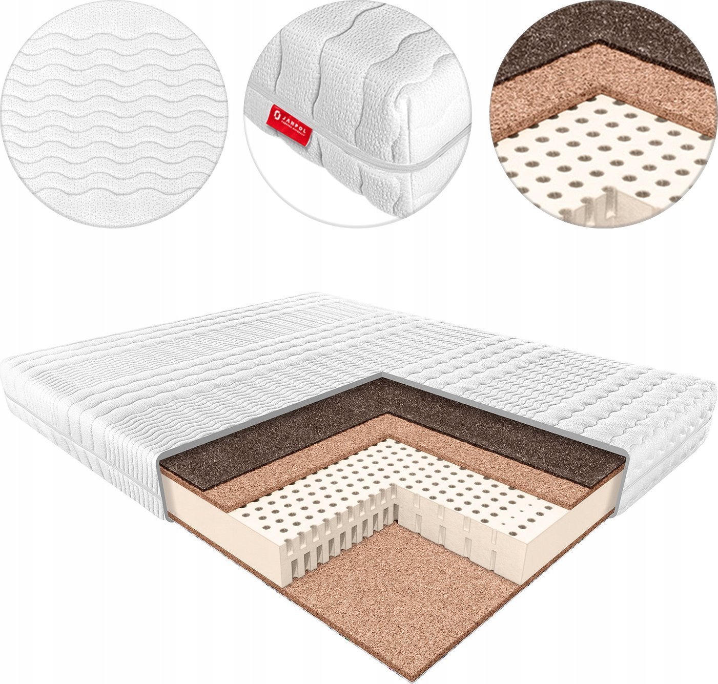 JANPOL Materac Zeus Janpol lateksowy ROZMIAR: 160x200 cm