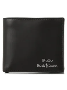 Polo Ralph Lauren Portfel ze skóry Mężczyźni skóra czarny jednolity, ONE SIZE - Portfele - miniaturka - grafika 1