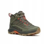 Buty trekkingowe męskie - Męskie buty trekkingowe Merrell Speed Strike 2 MID Wp J037835 zielony 44 - miniaturka - grafika 1
