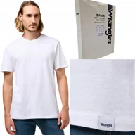 Koszulki męskie - Wrangler 2 PACK White DWUPAK T-SHIRT 2 BIAŁE BAWEŁNIANE KOSZULKI PUDEŁKO S - miniaturka - grafika 1