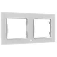 Systemy inteligentnych domów - Rama Shelly pro spínač Shelly WS, dvojrámeček (SHELLY-WF2-W) Biały - miniaturka - grafika 1