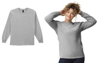 Koszulki męskie - Koszulka Bluzka T-Shirt Długi Rękaw LONGSLEEVE GILDAN 2400 SZARA XXL - miniaturka - grafika 1
