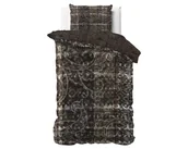 Pościel - 140x200/220 MILENA brąz kpl pościeli satyna bawełniana - miniaturka - grafika 1