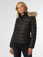 Kurtki damskie - Tommy Jeans Damska kurtka puchowa Kobiety czarny jednolity, S - miniaturka - grafika 1