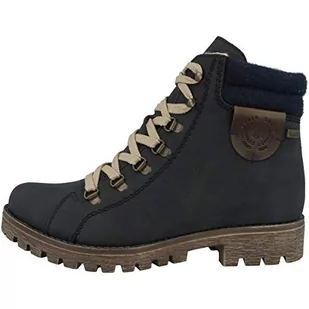 Rieker Damskie botki 785f8, Niebieski Mare Navy Kastanie 14, 37 EU - Moda i Uroda OUTLET - miniaturka - grafika 1