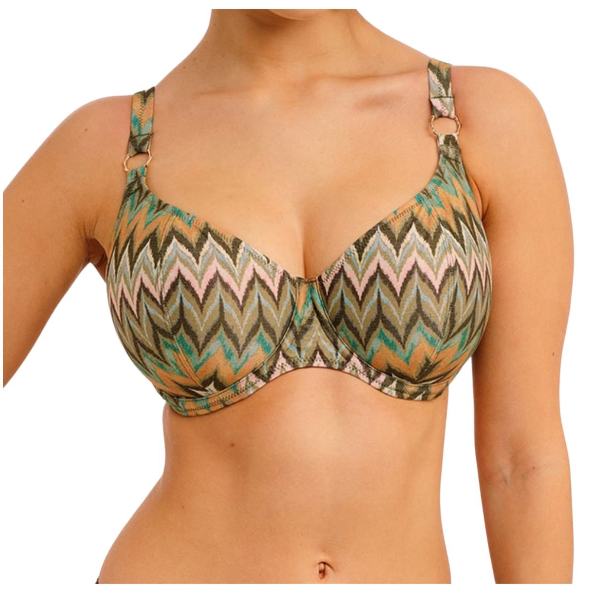 Biustonosz kąpielowy miękki połyskujący stanik Freya ARIZONA WAVE 30F/65G