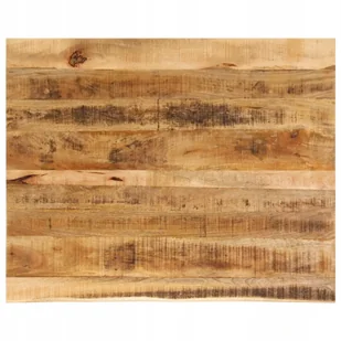 Blat stołu, 90x80x2,5cm, naturalna krawędź, surowe drewno mango - Blaty meblowe i parapety okienne - miniaturka - grafika 1