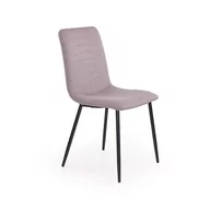 Krzesła - Krzesło Tapicerowane Szare Halmar K251 Popielaty - miniaturka - grafika 1