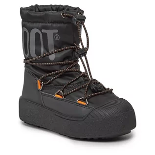 Buty dla chłopców - Śniegowce Moon Boot Jtrack Polar 34300500001 Black / Orange 001 - grafika 1