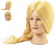 Główki treningowe - Główka fryzjerska treningowa damska blond, różne długości włosów - miniaturka - grafika 1