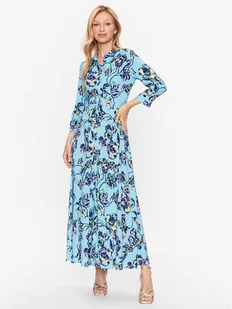 YAS Sukienka koszulowa Savanna 26022663 Niebieski Loose Fit - Sukienki - miniaturka - grafika 1