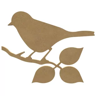 Aladine, Dekoracja z MDF Ptaszek na Gałęzi 26 cm - Dekoratorstwo - miniaturka - grafika 1
