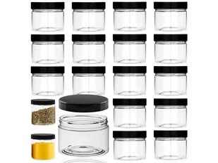 16X Pojemnik Słoik Plastikowy Na Przyprawy Organizer Kuchenny 0,1L 100Ml - Pojemniki kuchenne 16X Pojemnik Słoik Plastikowy Na Przyprawy Organizer Kuchenny 0,1L 100Ml - Pojemniki kuchenne - miniaturka - grafika 1