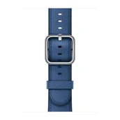 Akcesoria do smartwatchy - Apple Skórzany pasek z klamrą klasyczną w kolorze szafirowym do koperty 42mm / 44mm / 45mm / 46mm / 49mm - rozmiar M/L - miniaturka - grafika 1