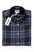 Koszule męskie - Wrangler, Koszula męska, Ls 1Pkt Button Down Navy W5883Ok35, rozmiar S - miniaturka - grafika 1