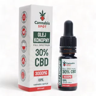 Cannabis Spot, Olejek CBD 30% 3000 mg Full Spectrum, 10ml - Suplementy naturalne - miniaturka - grafika 1