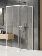 Kabiny prysznicowe - New Trendy Kabina Prysznicowa Prime 90X100 Prostokątna Przyścienna Biała Prawa K-1542 - miniaturka - grafika 1