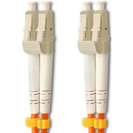 Kable światłowodowe - Qoltec Qoltec Patchcord światłowodowy LC-LC | Multimode | 50/125U | OM2 | Duplex | 1m 50460 - miniaturka - grafika 1