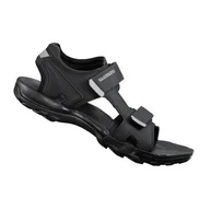Buty rowerowe - Shimano, Buty sportowe, SHIMANO SD5 SH, SD501 SANDAŁY czarne, rozmiar 46 - miniaturka - grafika 1