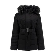 Kurtki damskie - Damska Kurtka zimowa pikowana GUESS LAURIE DOWN JACKET W2BL60WEX52-JBLK – Czarny - miniaturka - grafika 1
