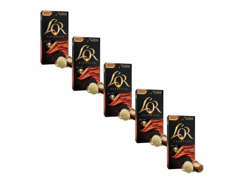 Kapsułki L'or Espresso Origins Colombia do ekspresu Nespresso 10szt x 5