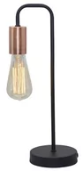 Lampy stojące - Candellux Lampka gabinetowa Herpe 1 x 60 W E27 czarna 41-66862 - miniaturka - grafika 1