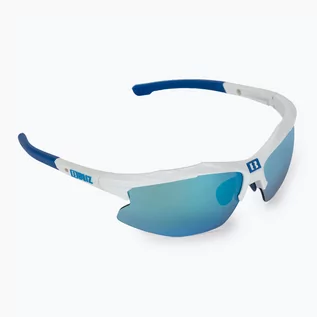 Okulary sportowe - Bliz Okulary rowerowe Bliz Hybrid biało-niebieskie 52806-03 - grafika 1