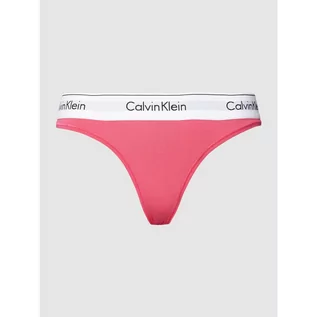 Majtki damskie - Stringi z paskiem z logo model MODERN COTTON - Calvin Klein Underwear - grafika 1