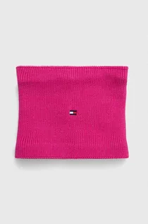 Szaliki i chustki dla dzieci - Tommy Hilfiger komin kolor różowy gładki - grafika 1